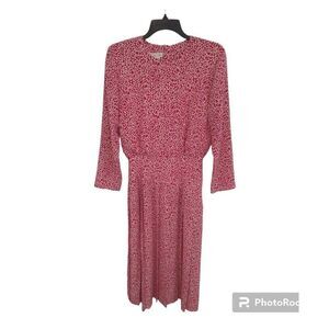Talbots maxi  floral dress Size 6 Pink & White Boho Cottage Core Feminine